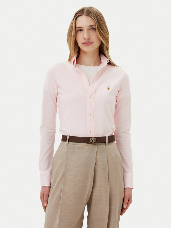 

Рубашка облегающего кроя 211924258018 Polo Ralph Lauren, розовый