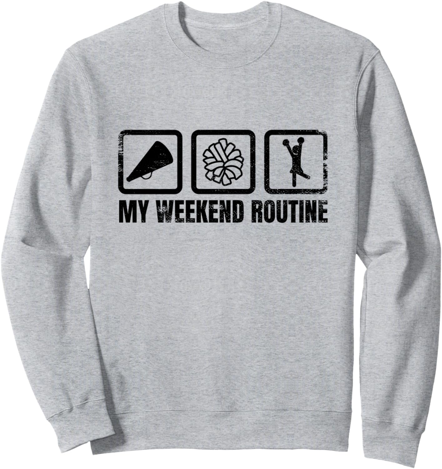 

Толстовка для любителей чирлидинга на выходные Funny Cheerleading Squad Shirts And Giveaways, серый