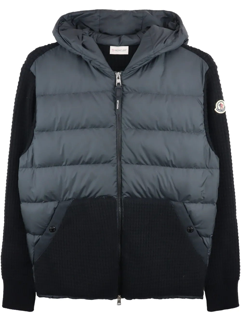 

Кардиган с дутыми вставками MONCLER, черный