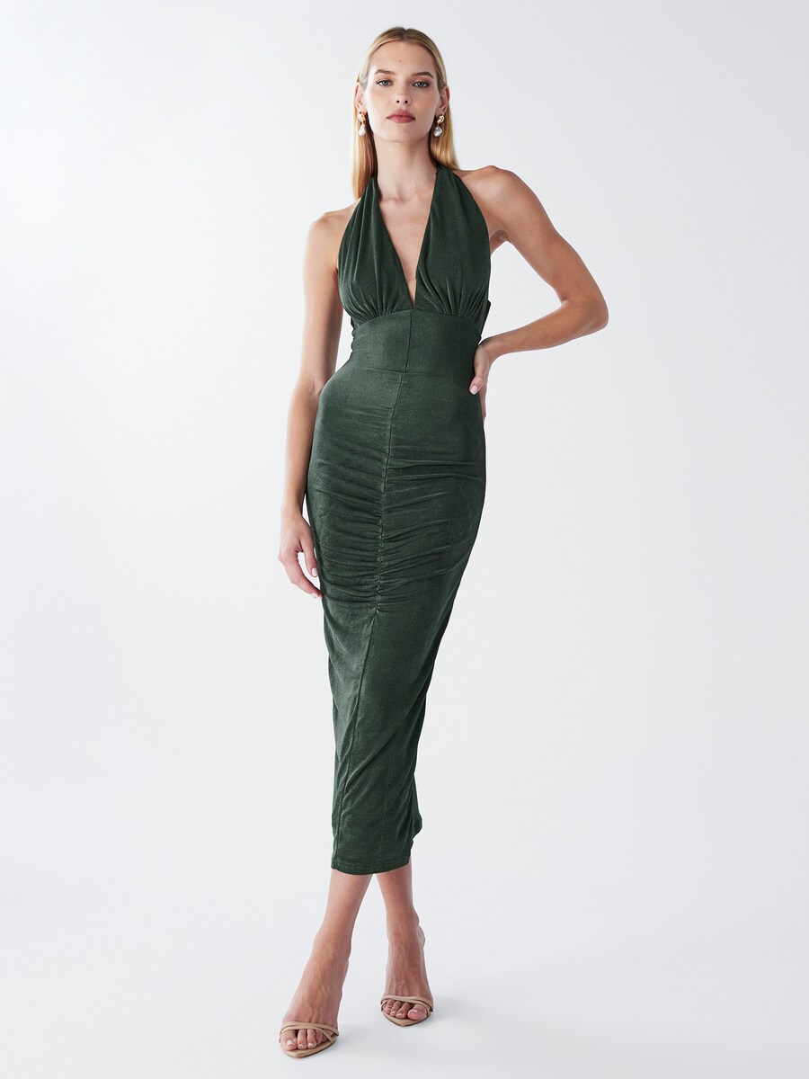 

Миди платье BWLDR Lizette, Dark green