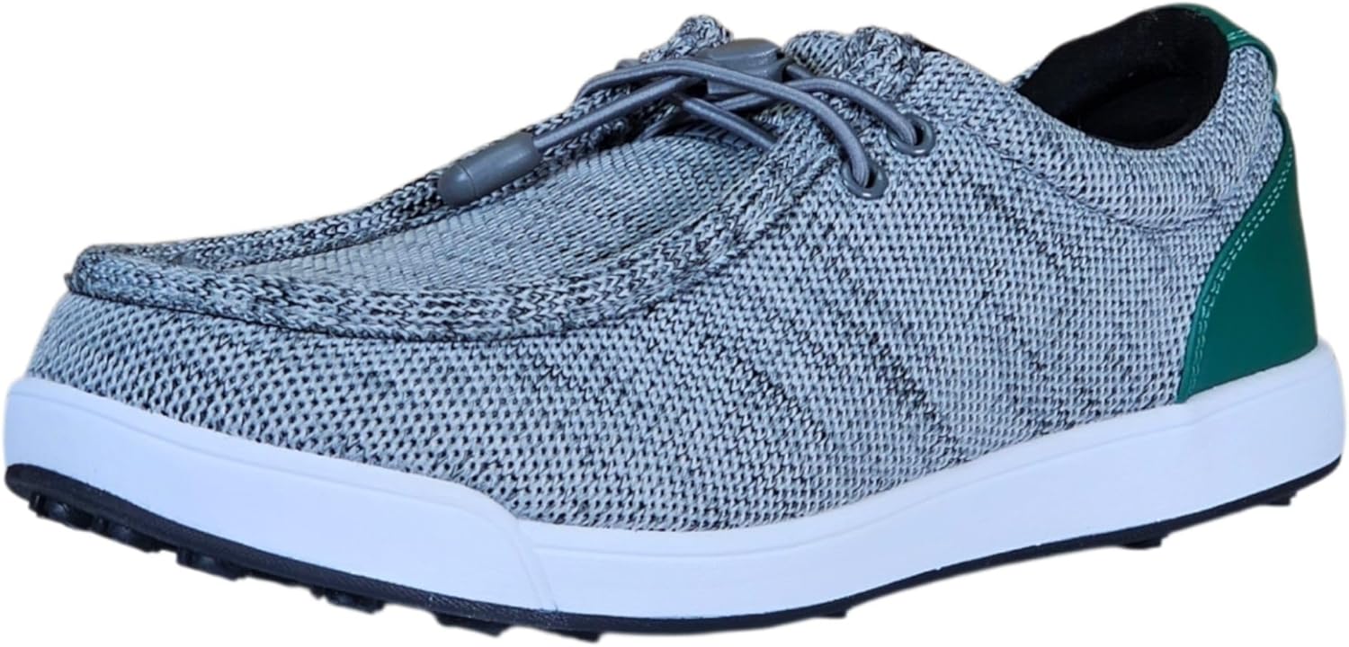 

Мужские гольф обувь SKONI без шипов, На липучке, Легкие, зеленый/серый/темно-серый