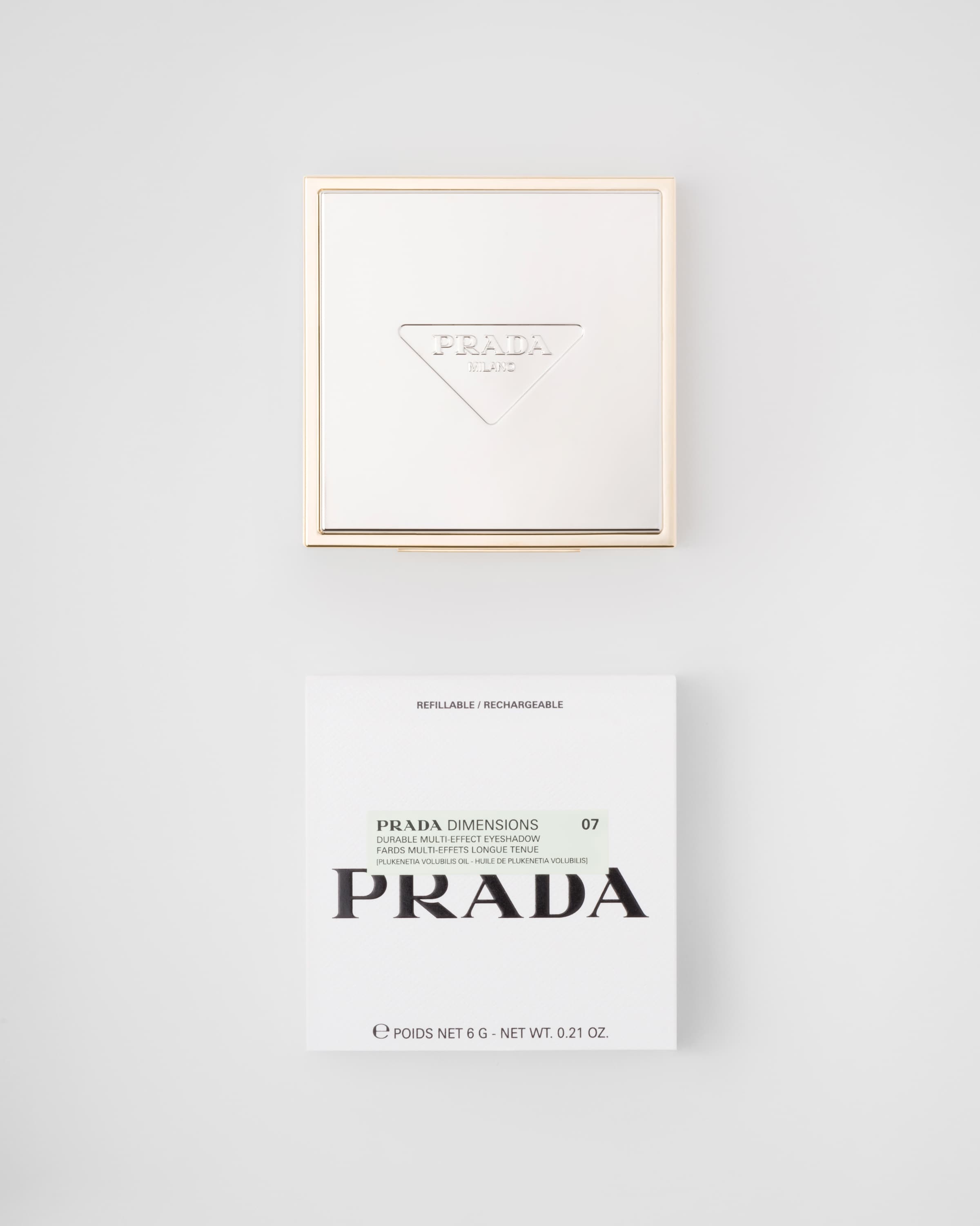 Палетка теней для век Prada Dimensions Holo Nude - 07 - PEONY, розовый — фото 3