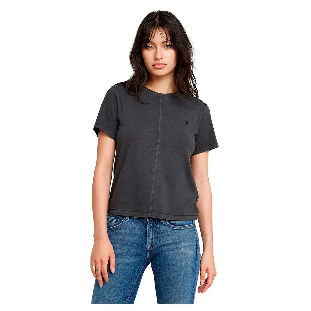 

Футболка с коротким рукавом G-Star Overdyed Front Seam, черный