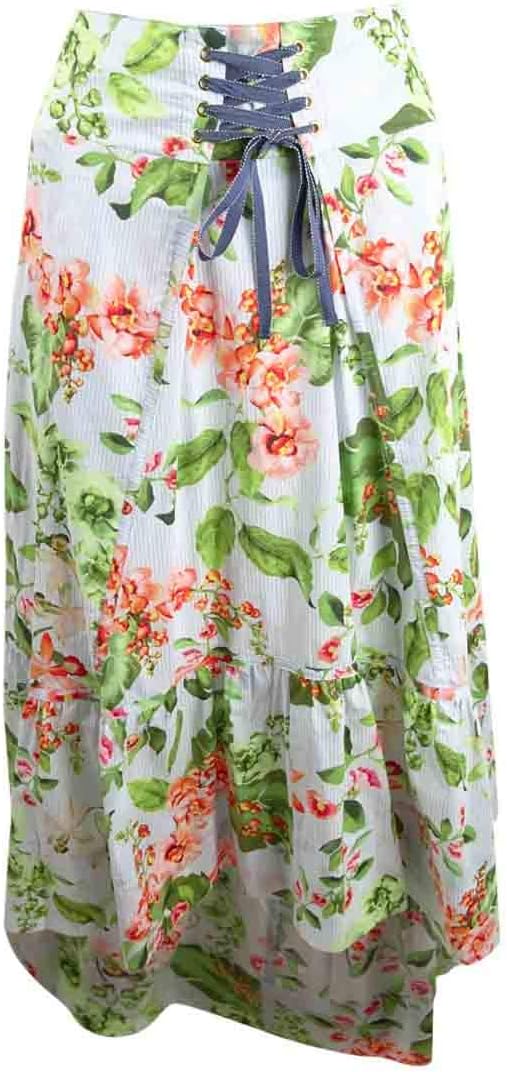 

Женская юбка со шнуровкой и цветочным принтом от Tommy Hilfiger, Orchidea- Mandarin Multi