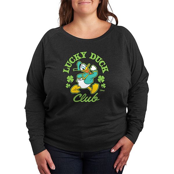 

Футболка с длинным рукавом Donald Duck Lucky Duck Club из френч терри, размер Plus size Disney, Heather Charcoal, Черный, Футболка с длинным рукавом Donald Duck Lucky Duck Club из френч терри, размер Plus size Disney, Heather Charcoal