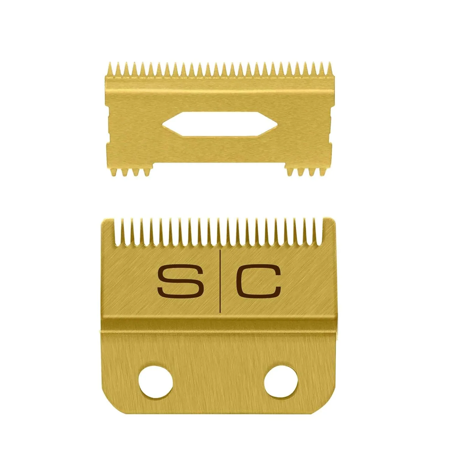 Комплект сменных лезвий для машинки для стрижки волос StyleCraft с фиксированным подвижным лезвием, профессионального класса., Gold Titanium Fade / Gold Titanium Slim Deep