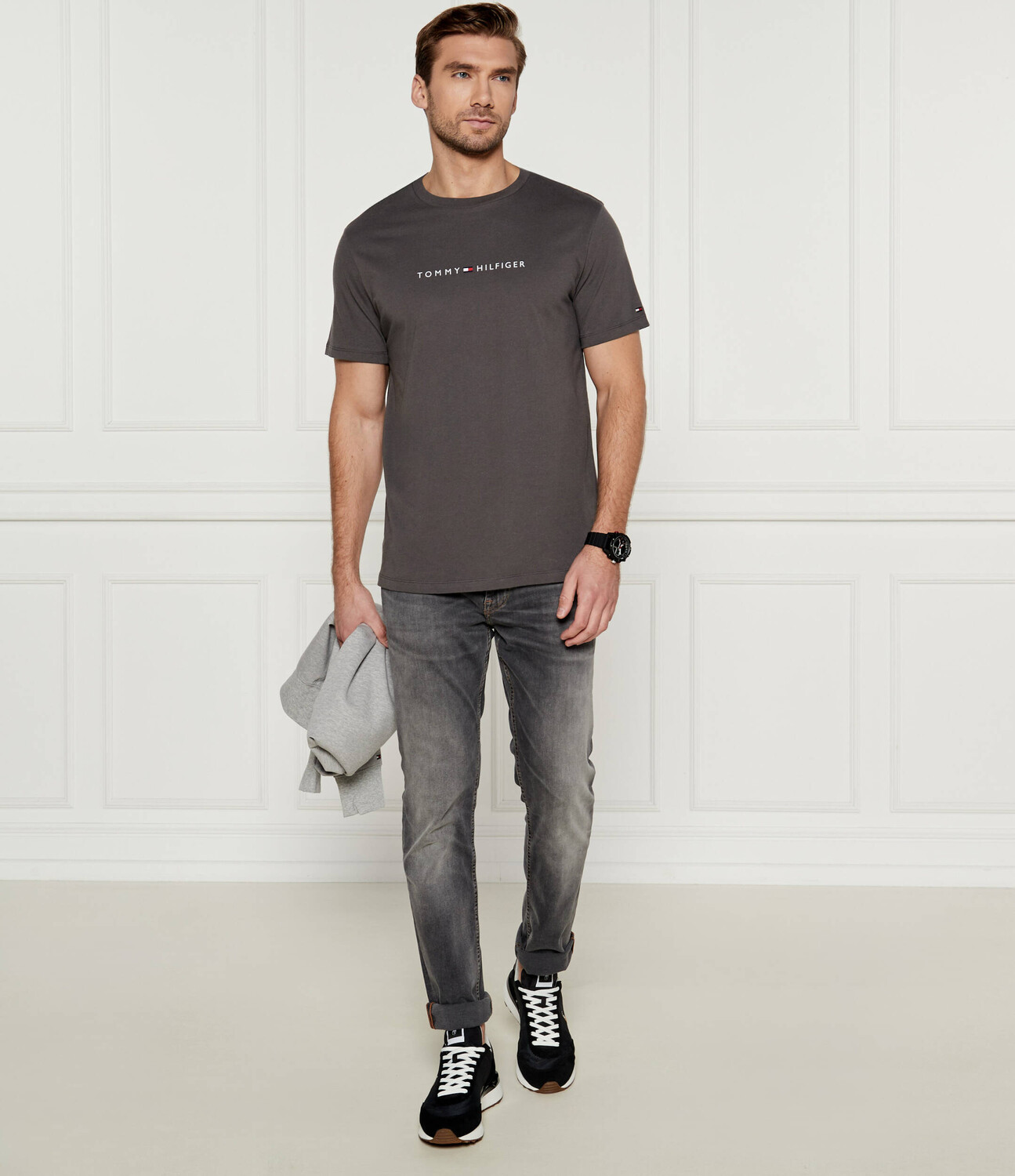 Футболка Tommy Hilfiger Regular Fit, цвет grafite — фото 2