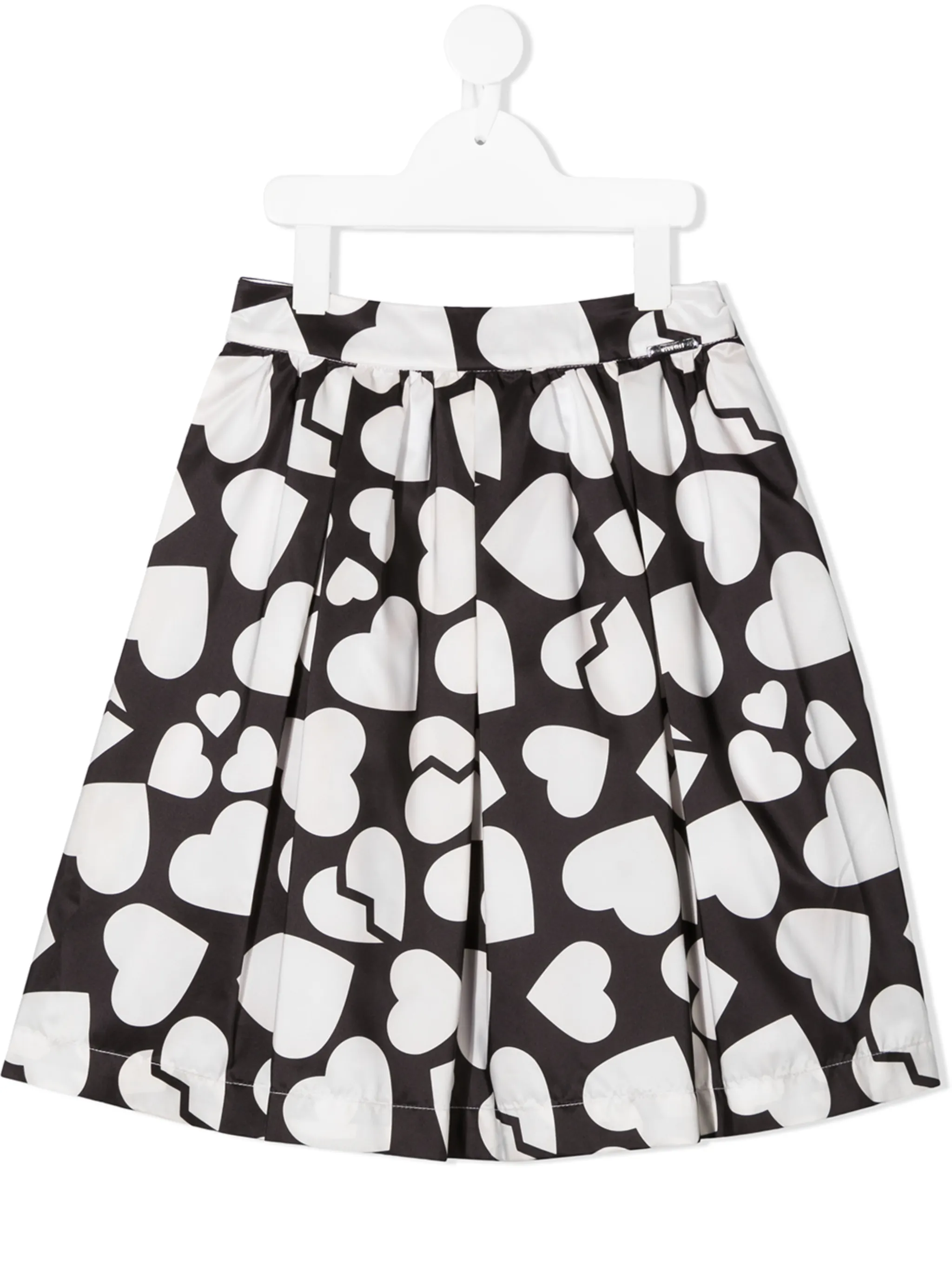 

Юбка А-силуэта с принтом Msgm Kids, черный
