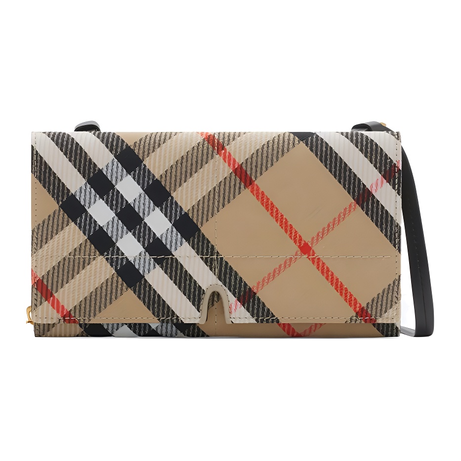 

Сумка через плечо Snip Polyester для женщин песочного цвета Burberry, basic set (bag+dust bag)