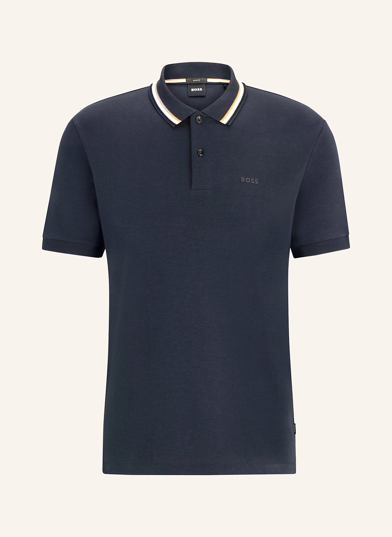 

Рубашка поло Penrose slim fit Boss, синий
