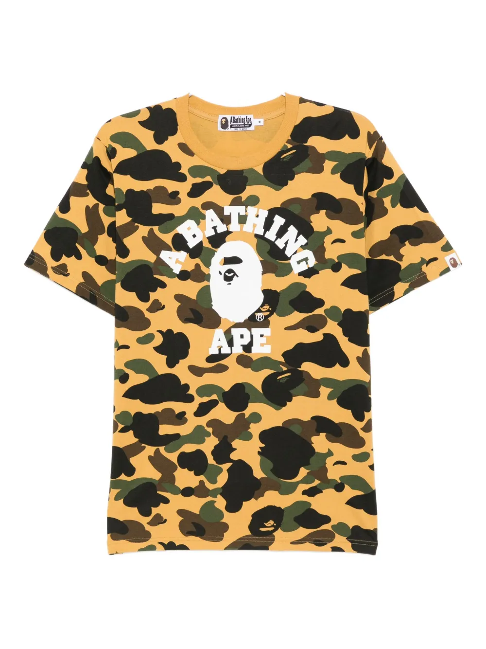

Футболка с логотипом A Bathing Ape, желтый