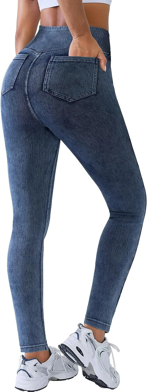 

BRXL Skinny Jeans для женщин Stretchy High Waisted Soft Crossover Jeggings