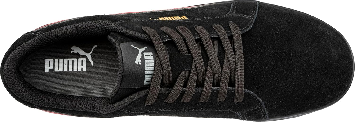 Мужские кроссовки Puma Iconic Suede Low Eh, черный/красный — фото 3