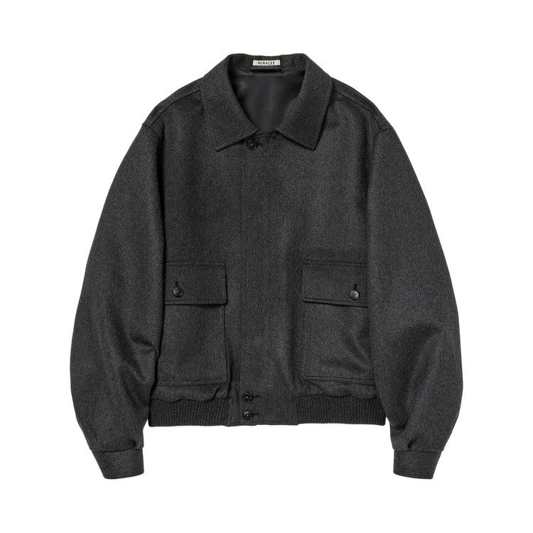 

Толстовка Auralee Cashmere Moleskin Zip Blouson, Top Charcoal