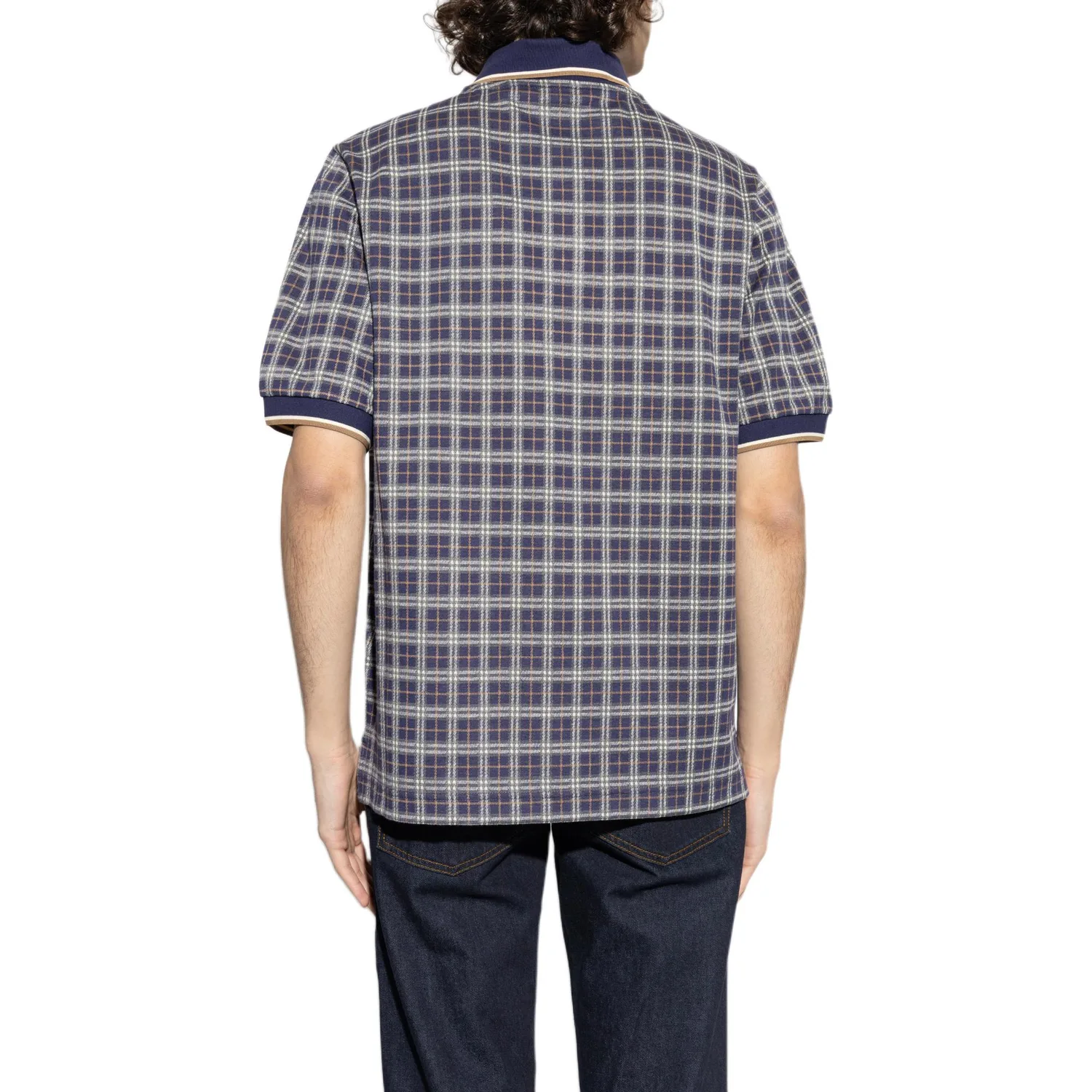 Футболка-поло Burberry Casual Fit мужская, marine синий — фото 4