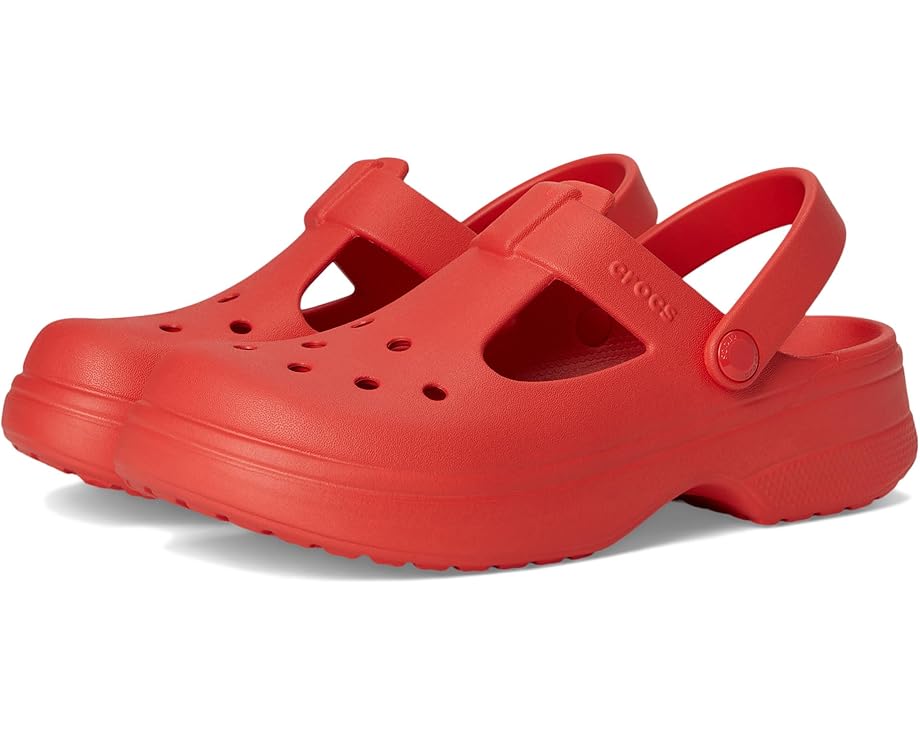 

Сабо Crocs Kids Classic Mary Jane Clogs, цвет Cherry Red