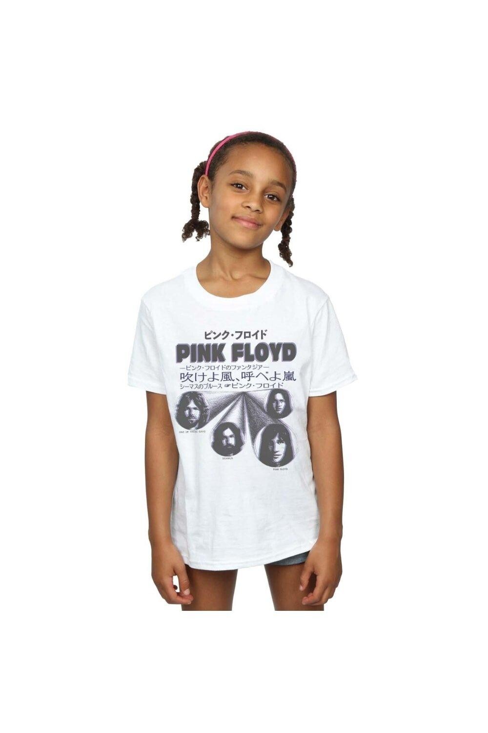 

Хлопковая футболка с чехлом Pink Floyd, белый