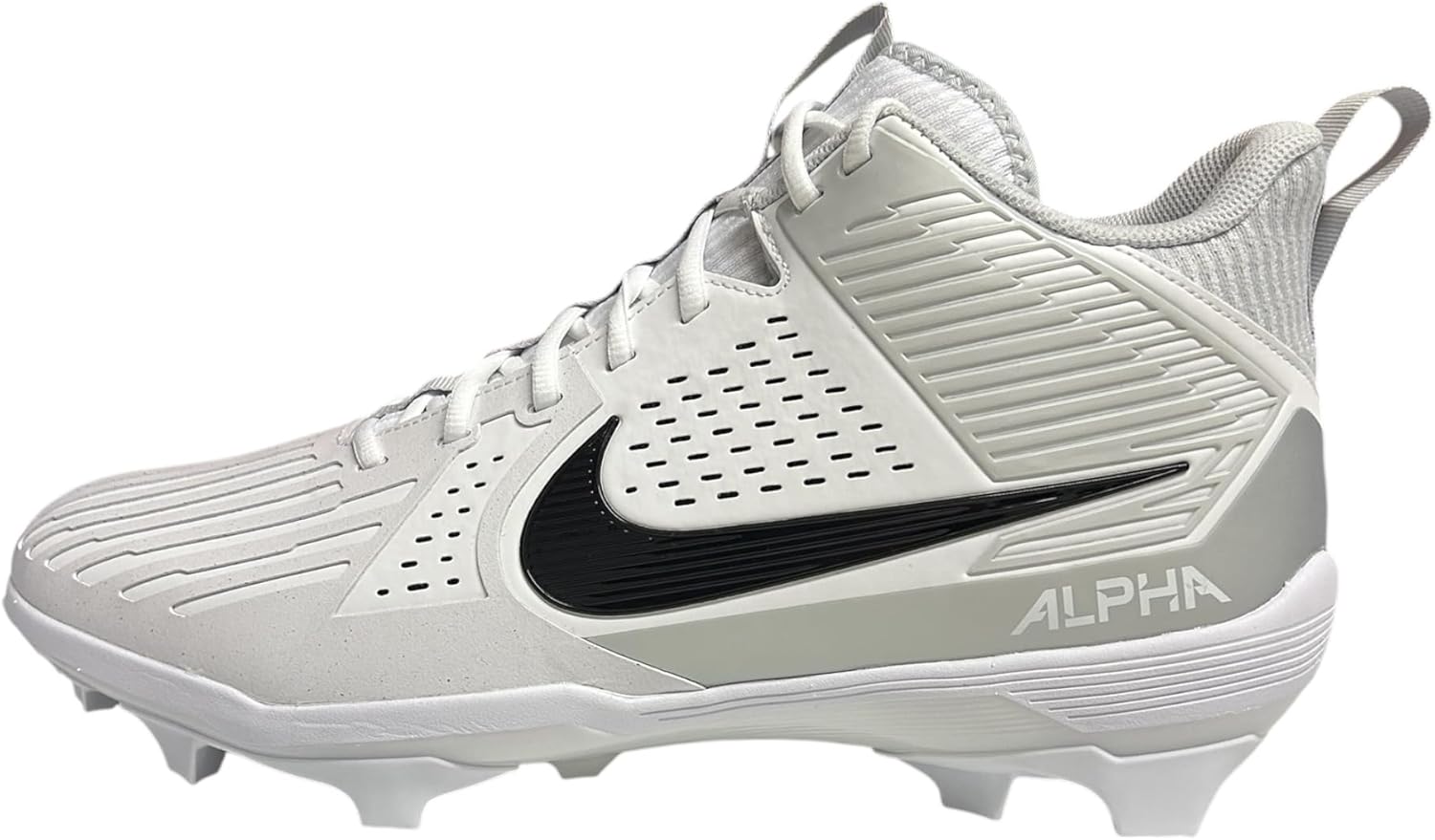 

Футбольные бутсы Nike Alpha Menace Strong для мужчин (II5139-010, черный/серебристый металлик/белый), White/Black/Metallic Silver Tb