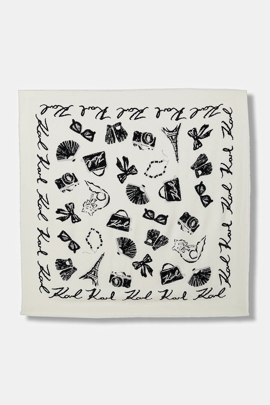 

Шарф k/monogram Karl Lagerfeld, бежевый