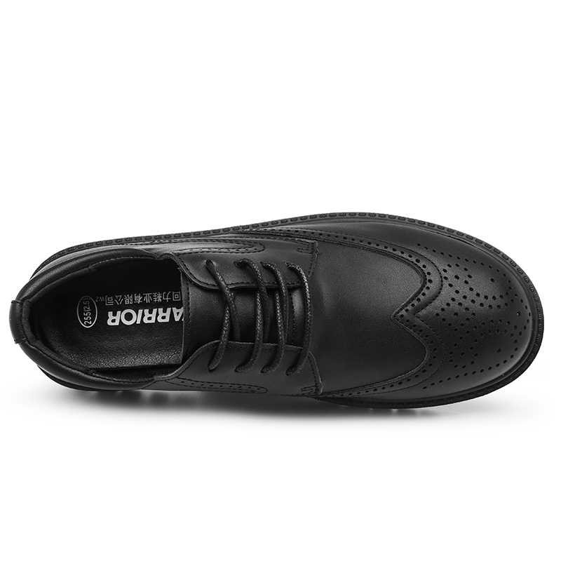 WARRIOR Мужские повседневные туфли из искусственной кожи Matte Black — фото 3