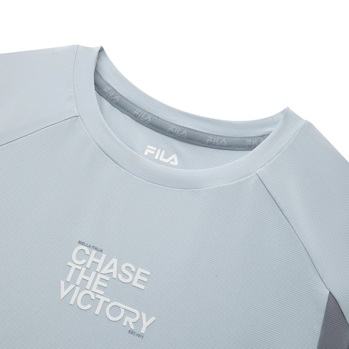 Футболка с коротким рукавом для детей FILA KIDS, P-BU Ice Peak Blue — фото 4