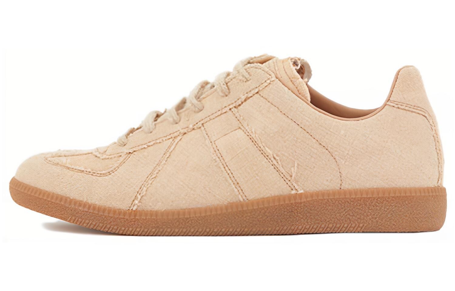 

Кроссовки кожаные Maison Margiela Replica, бежевый