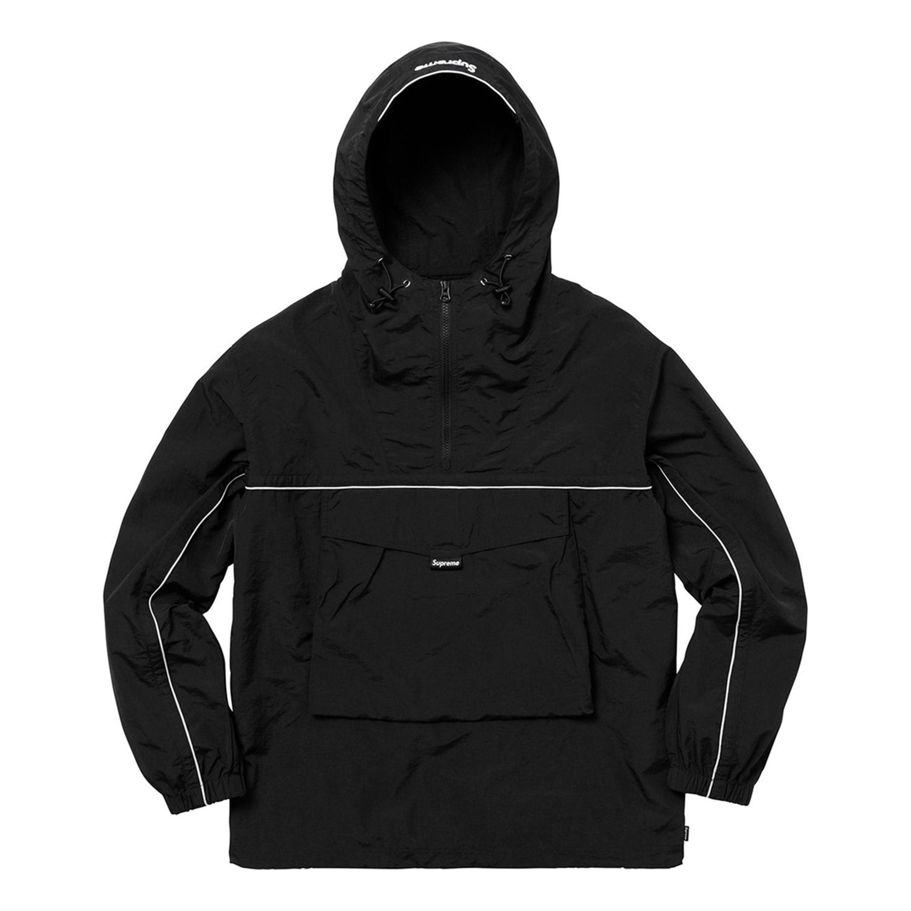 

Куртка Supreme SS18 Split Anorak Black Colorblock hooded Interchange Jacket Unisex SUP-SS18-545, черный