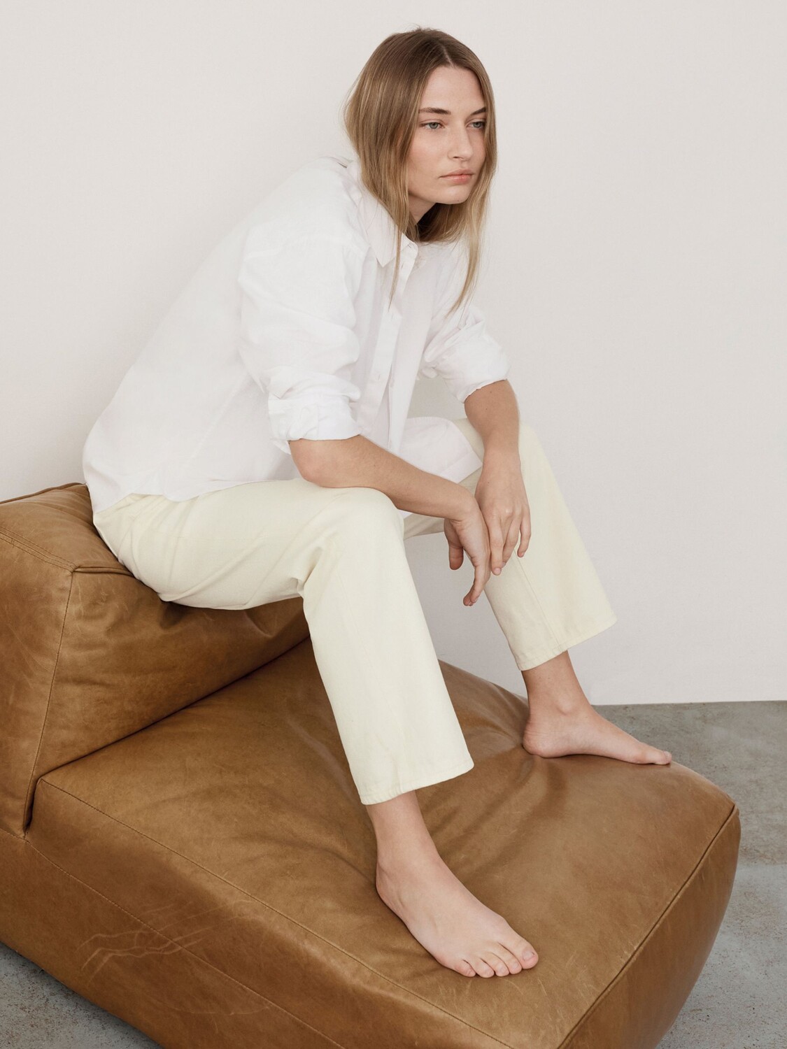 

hush Рубашка Pia Oversize из хлопка, Белый