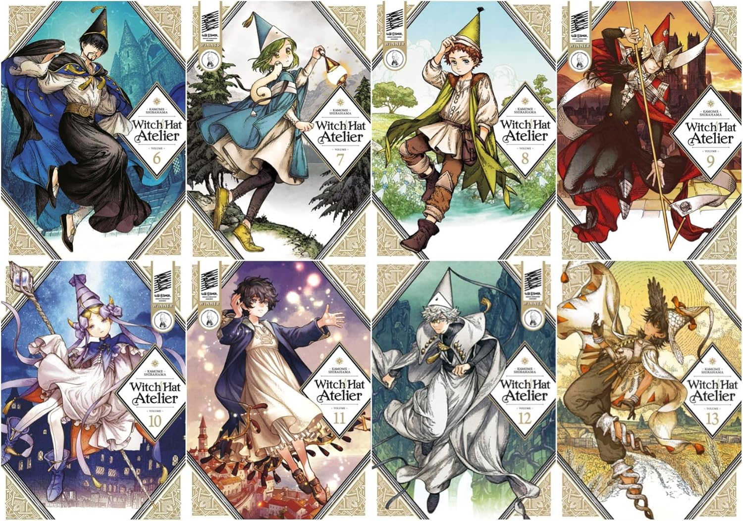 

Witch Hat Atelier Series 8-Book Collection Set (Vol.6 to 13) - Enchanting Fantasy Manga of Magic, Art, and Destiny (generic)