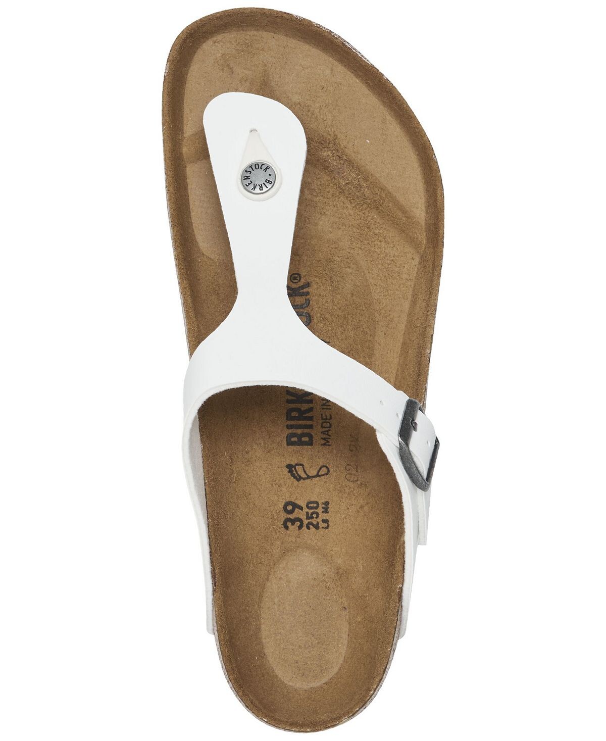 Женские сандалии Gizeh Birko-Flor от Finish Line Birkenstock, белый — фото 4