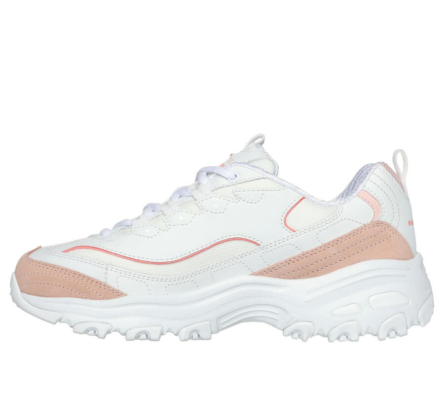 SKECHERS Женские кроссовки D'LITES NEW HEAT белые/оранжевые — фото 4
