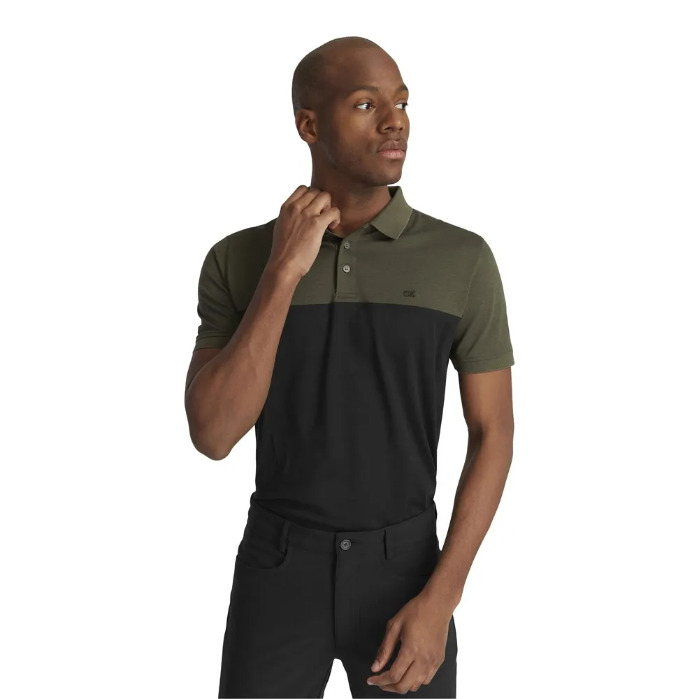 

Поло с коротким рукавом Calvin Klein Golf Colour Block, зеленый