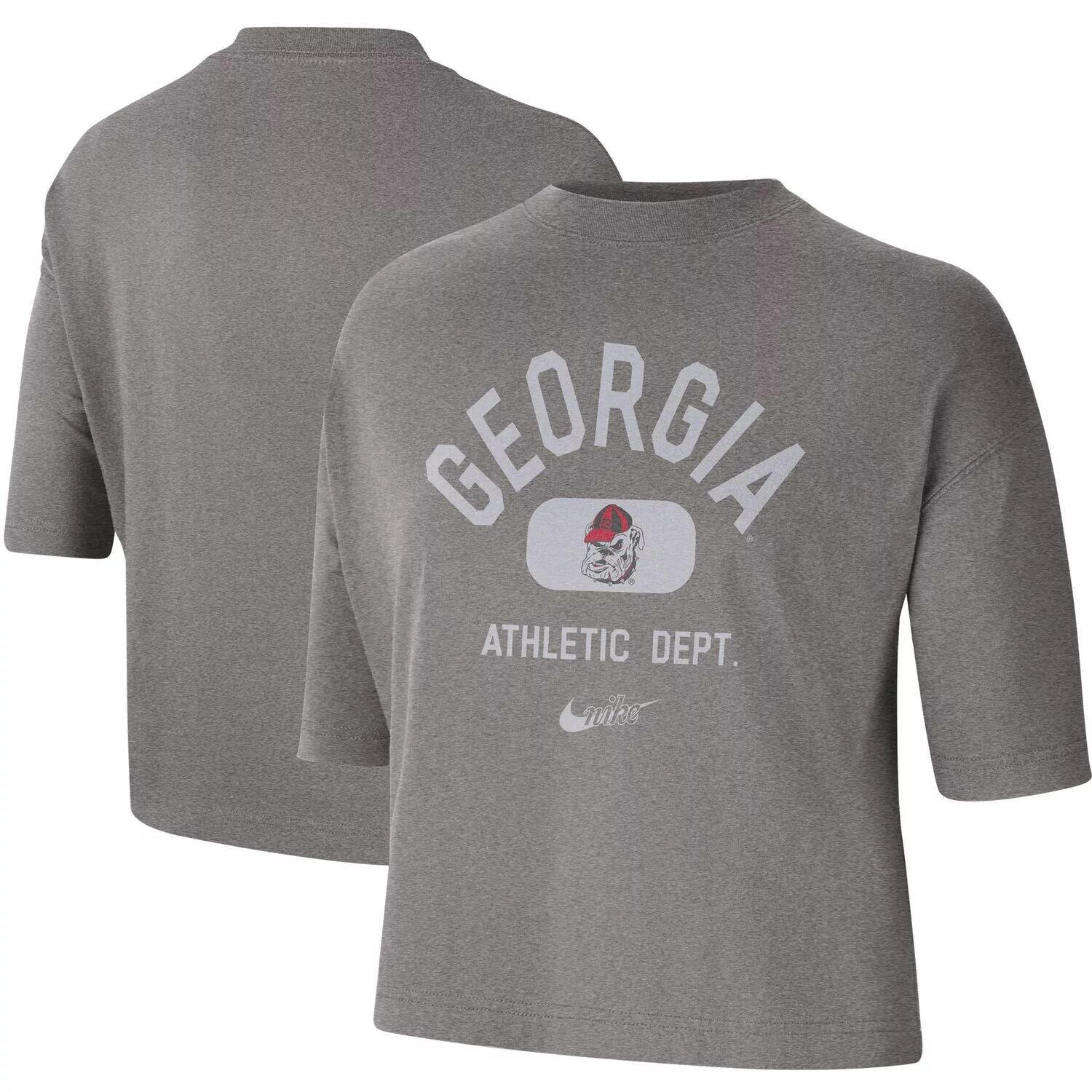 

Женская футболка свободного кроя Nike Heathered Grey Georgia Bulldogs Nike