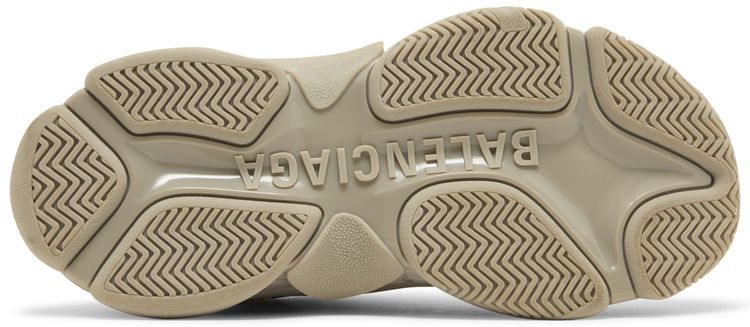 Кроссовки Balenciaga Wmns Triple S Sneaker 'All Over Logo - Beige', коричневый — фото 4