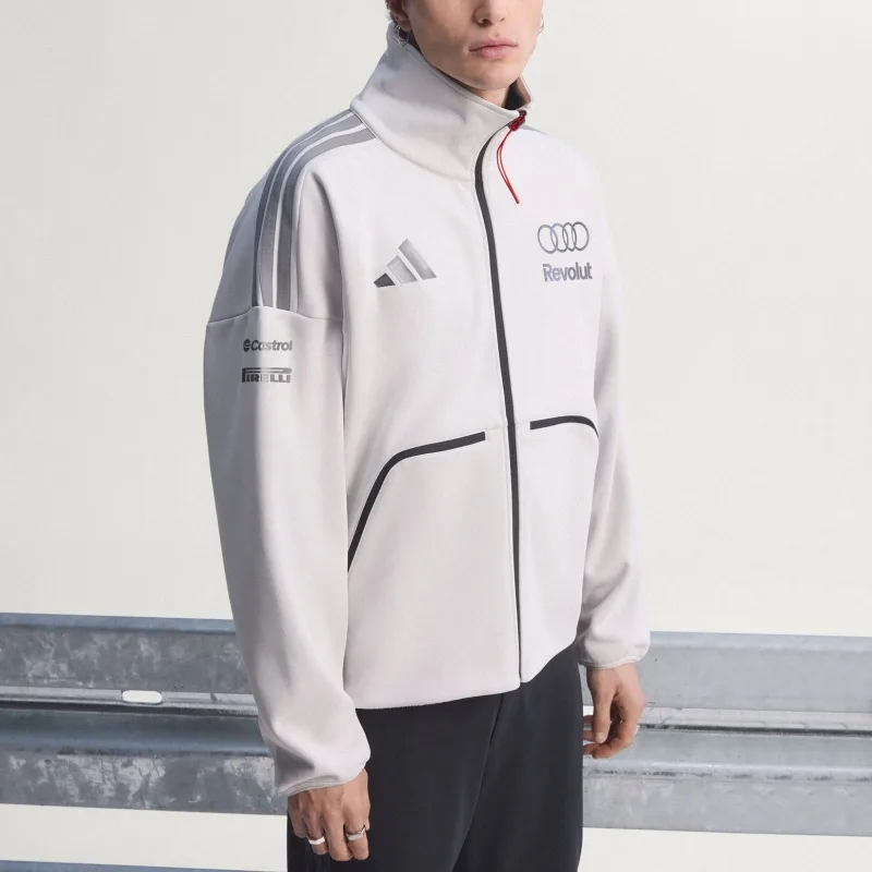 Куртка Audi CLIMAWARM мужская Adidas, Mica Pink Gray/Bright Metal Iron Gray — фото 4