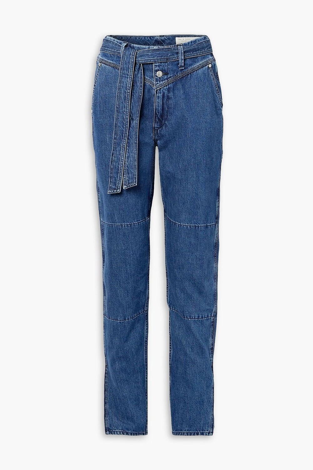 

Зауженные джинсы Mia с высокой посадкой RAG & BONE, синий