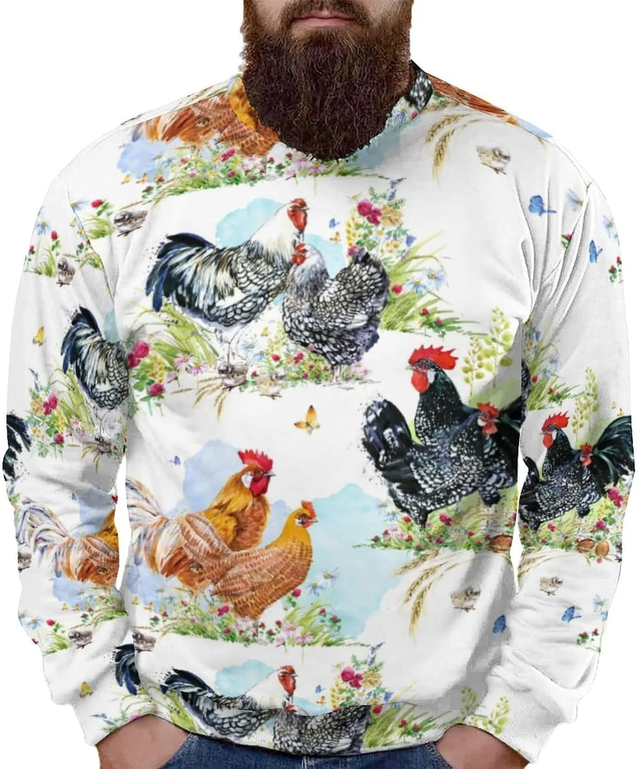 Толстовка с капюшоном Chickens для мужчин