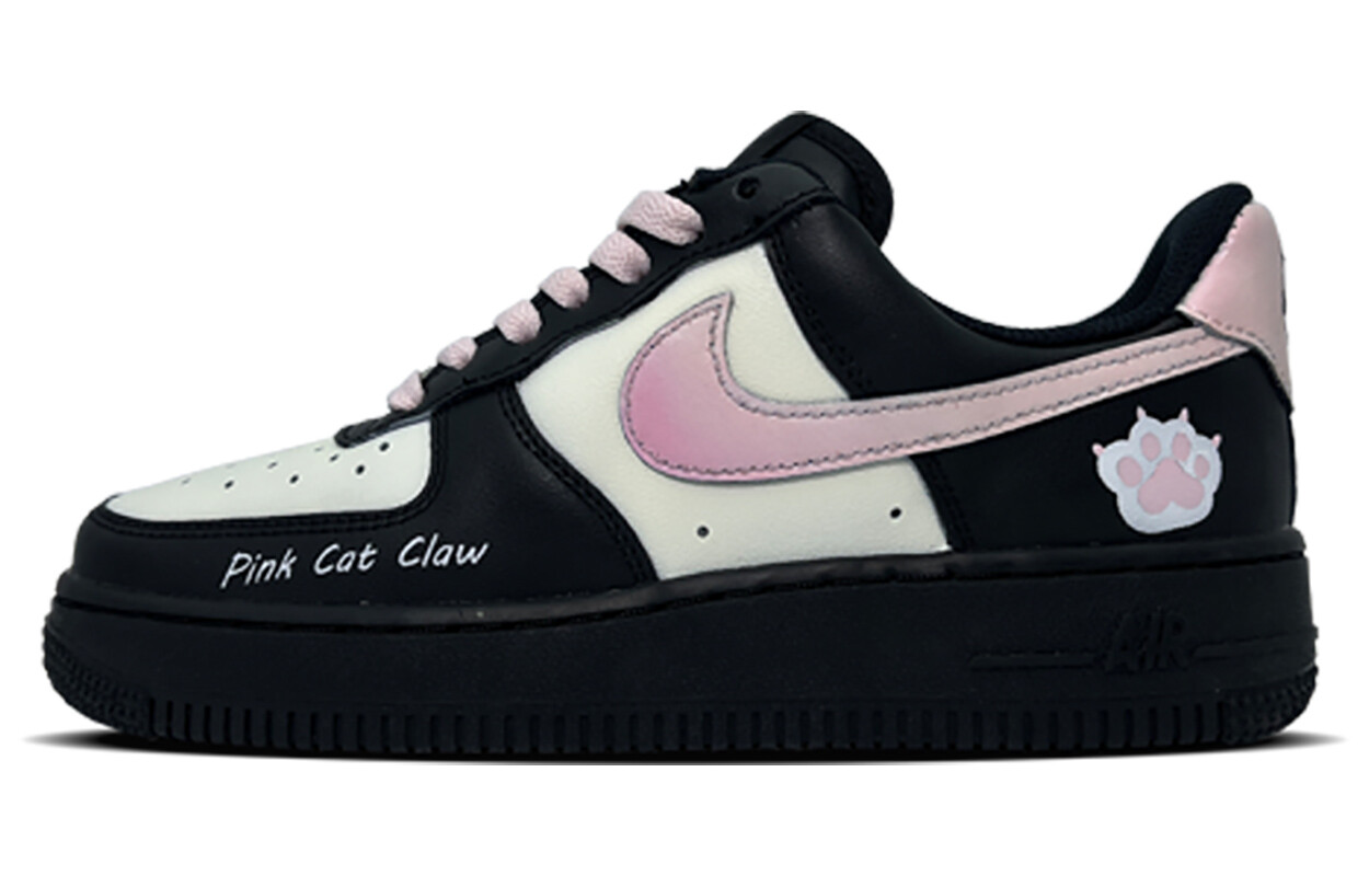 

Кроссовки Nike Air Force 1 Skateboard Shoes Women's Low-Top Black White, Черный, Кроссовки Nike Air Force 1 Skateboard Shoes Women's Low-Top Black White
