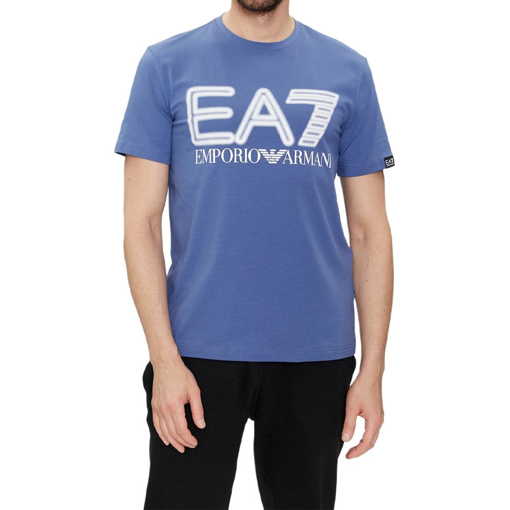 

Футболка мужская синяя EA7 EMPORIO ARMANI