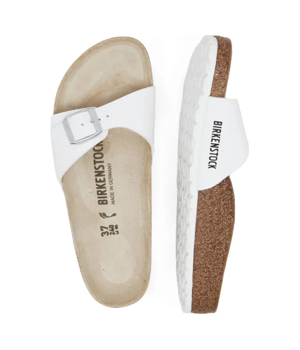 Тапочки мадридского БФ Narrow fit Birkenstock, белый — фото 4