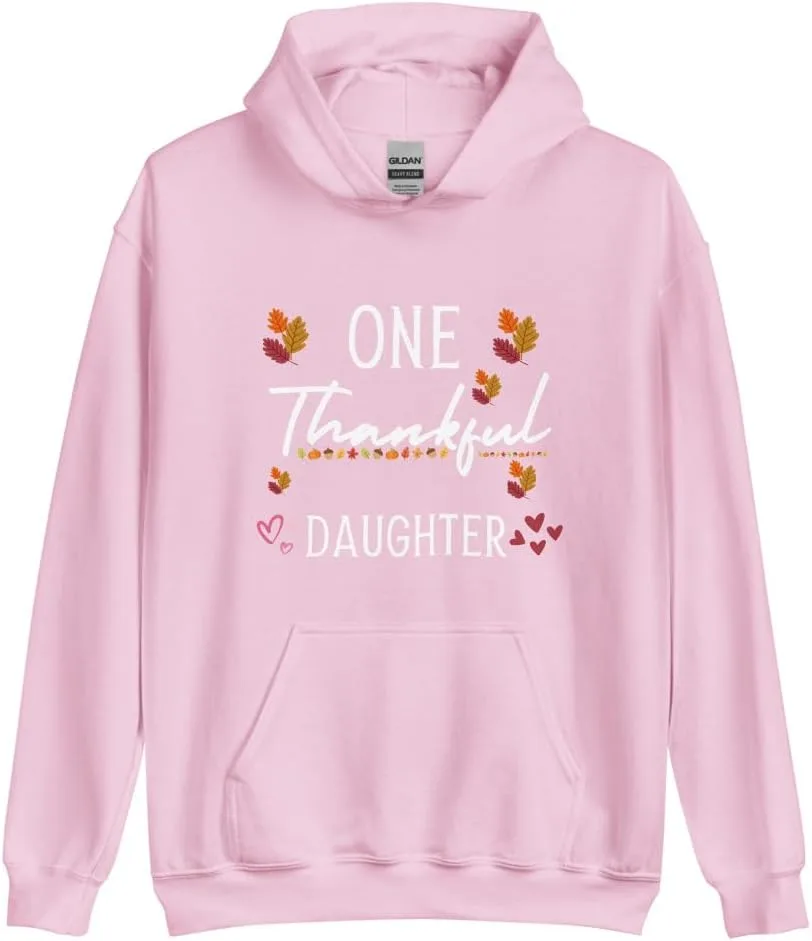 Толстовка One Thankful Daughter Thanksgiving Unisex Generic, светло-розовый