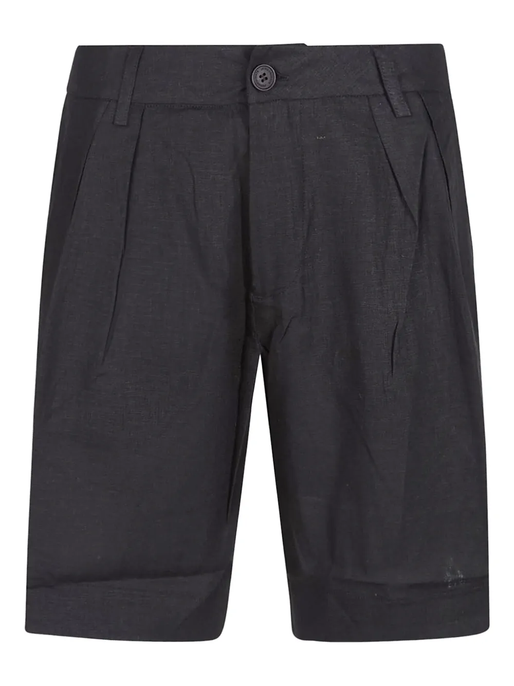 

Льняные шорты с защипами Hinnominate, черный