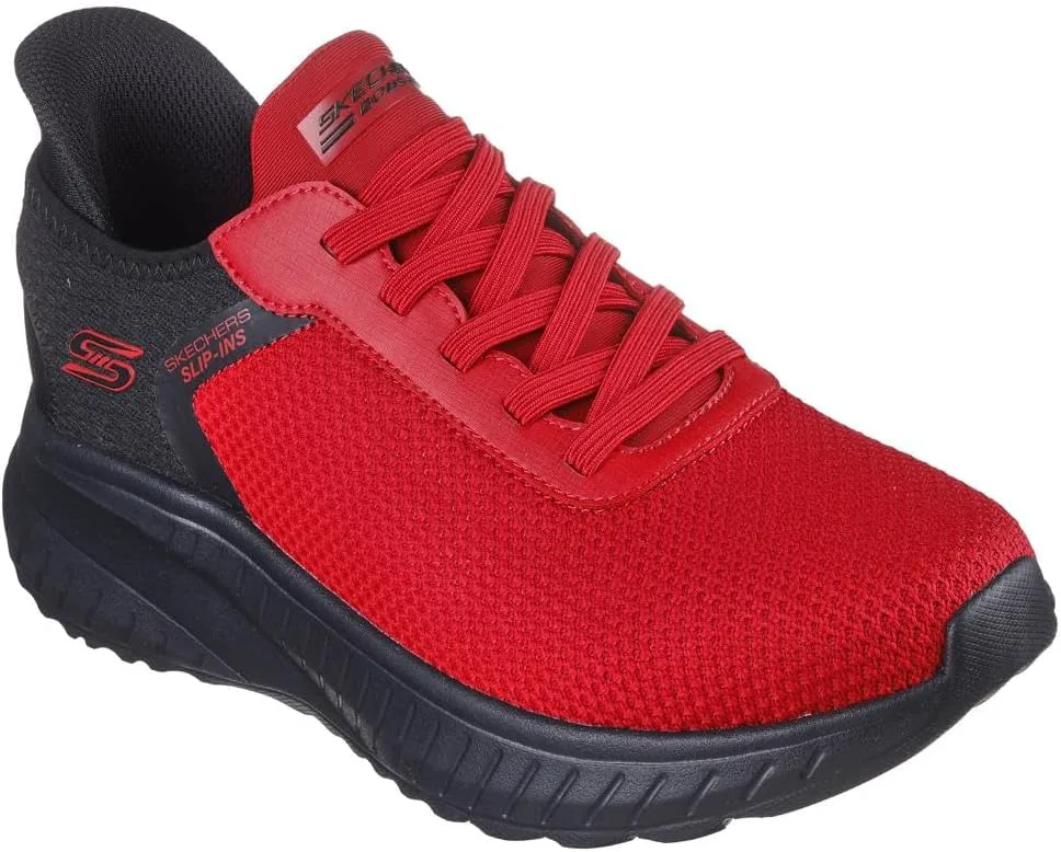 Мужские безшнурковые кроссовки Skechers Bobs Squad Chaos - Balanced Edge, красный — фото 4
