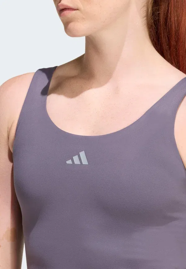 Легкая поддерживающая майка studio all me с 3 полосками Adidas Performance — фото 3