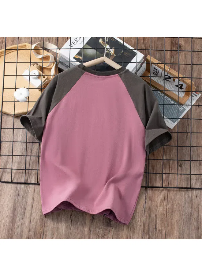 Футболка с коротким рукавом с цветоблочным принтом Jeanswest, красный — фото 3