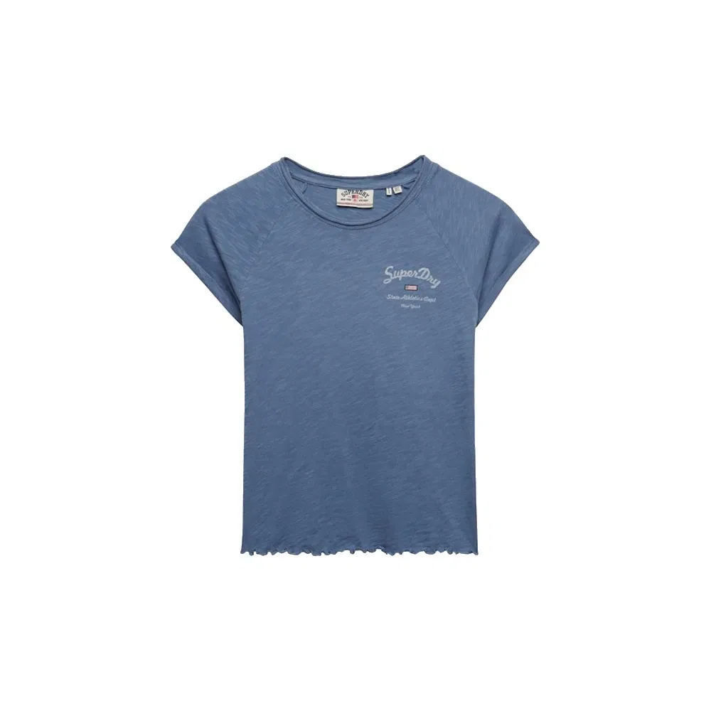 Футболка с коротким рукавом Athletic Essential Slub Graphic Superdry, синий