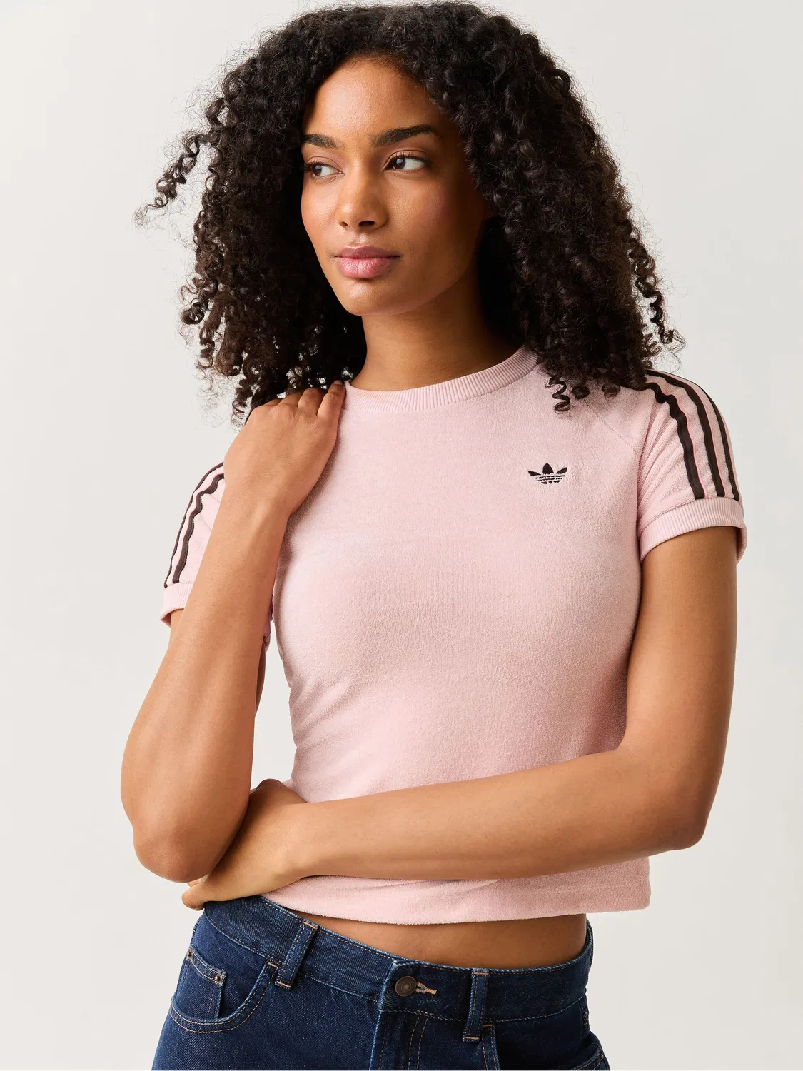 Футболка из махровой ткани Cali, adidas Originals, розовый
