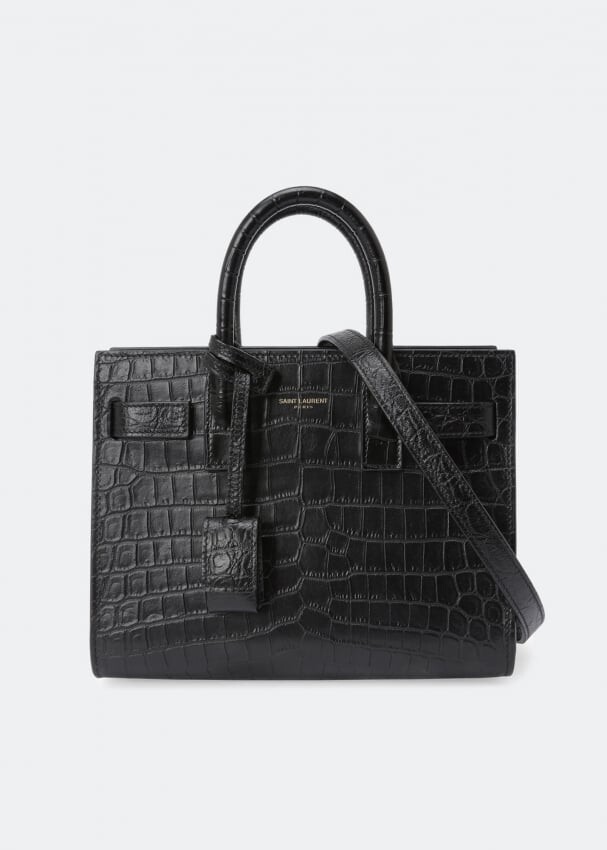 

Сумка SAINT LAURENT Nano Sac de Jour tote bag, черный