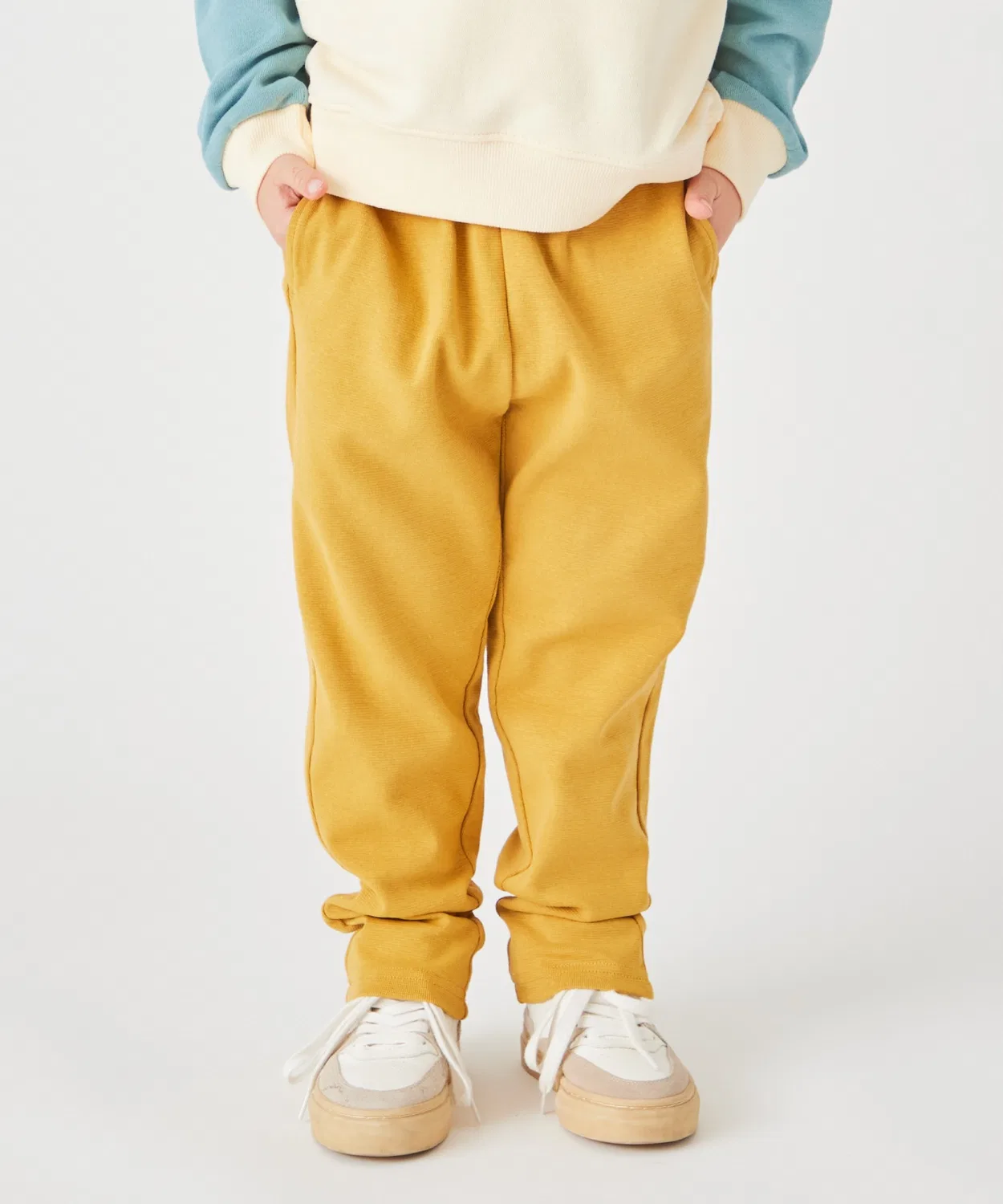 Детские брюки с принтом, ever closet, Mustard