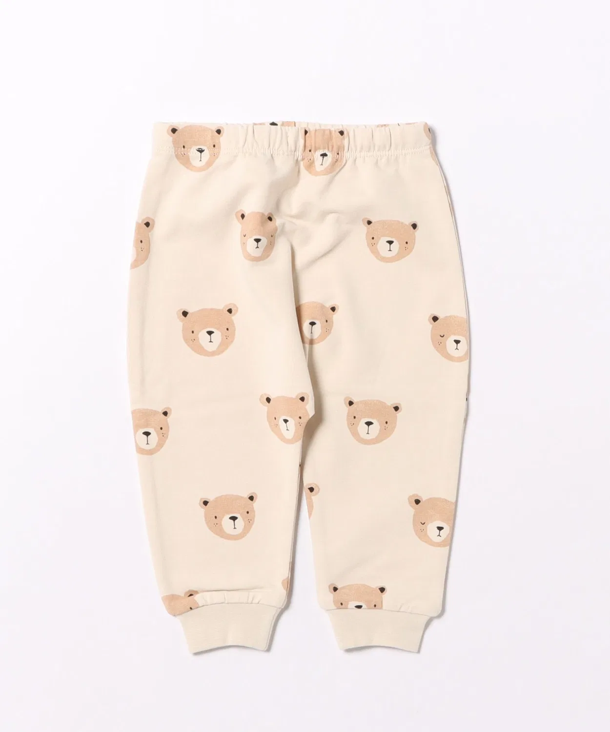 Детские спортивные штаны из футера с принтом Teddy Quincy Mae Mag., Natural — фото 2
